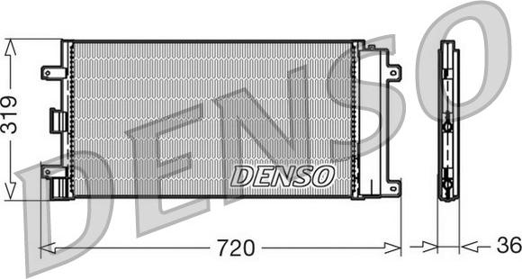 Denso DCN09042 - Конденсатор, кондиціонер autozip.com.ua