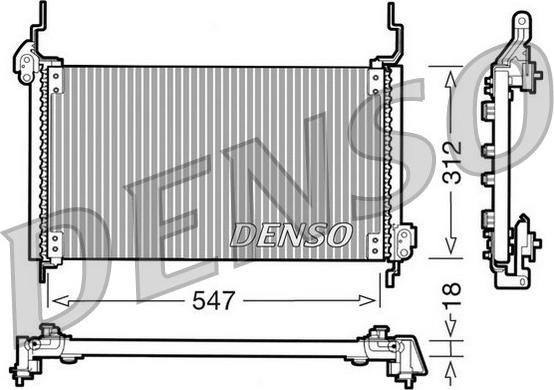 Denso DCN09015 - Конденсатор, кондиціонер autozip.com.ua