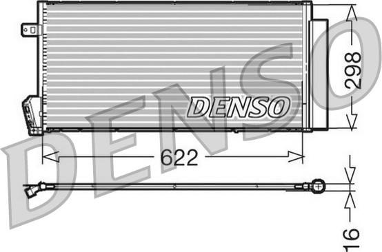 Denso DCN09018 - Конденсатор, кондиціонер autozip.com.ua