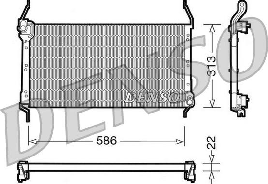 Denso DCN09013 - Конденсатор, кондиціонер autozip.com.ua