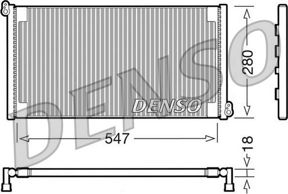 Denso DCN09081 - Конденсатор, кондиціонер autozip.com.ua