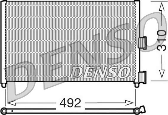 Denso DCN09071 - Конденсатор, кондиціонер autozip.com.ua