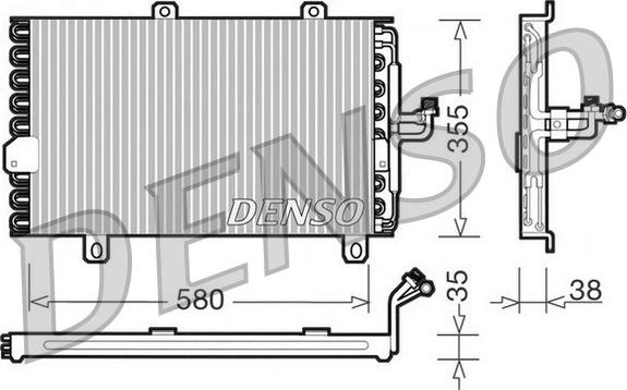 Denso DCN09142 - Конденсатор, кондиціонер autozip.com.ua