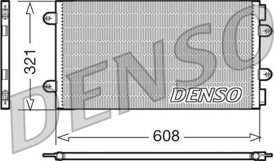 Denso DCN09104 - Конденсатор, кондиціонер autozip.com.ua
