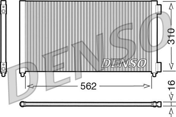 Denso DCN09102 - Конденсатор, кондиціонер autozip.com.ua