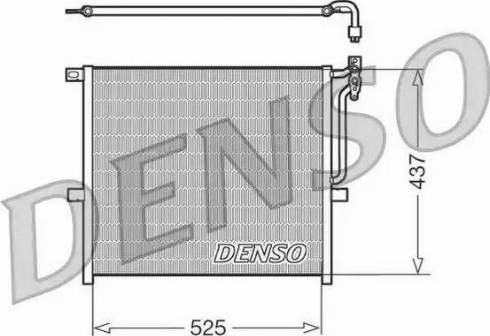 Denso DCN05008 - Конденсатор, кондиціонер autozip.com.ua