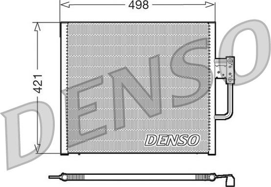 Denso DCN05015 - Конденсатор, кондиціонер autozip.com.ua