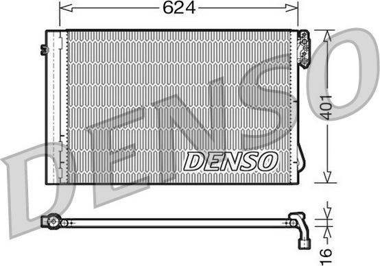 Denso DCN05011 - Конденсатор, кондиціонер autozip.com.ua