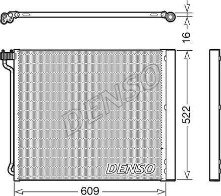 Denso DCN05034 - Конденсатор, кондиціонер autozip.com.ua