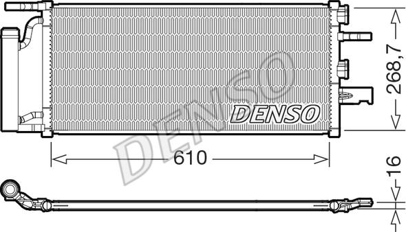 Denso DCN05036 - Конденсатор, кондиціонер autozip.com.ua