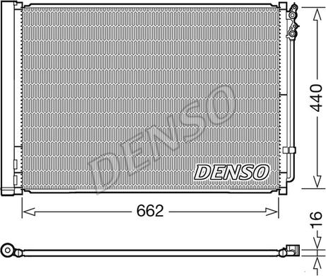 Denso DCN05032 - Конденсатор, кондиціонер autozip.com.ua