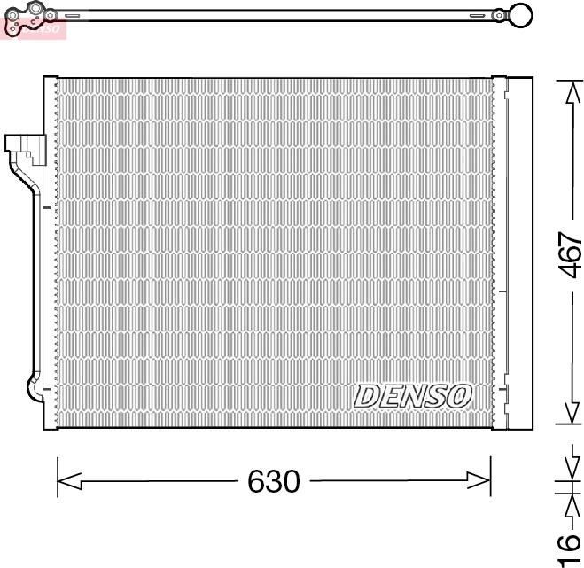 Denso DCN05029 - Конденсатор, кондиціонер autozip.com.ua