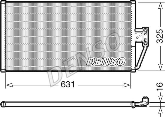 Denso DCN05021 - Конденсатор, кондиціонер autozip.com.ua
