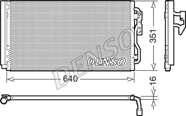 Denso DCN05023 - Конденсатор, кондиціонер autozip.com.ua