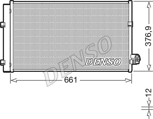 Denso DCN05106 - Конденсатор, кондиціонер autozip.com.ua