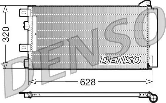 Denso DCN05101 - Конденсатор, кондиціонер autozip.com.ua