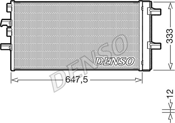 Denso DCN05108 - Конденсатор, кондиціонер autozip.com.ua