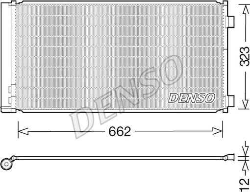 Denso DCN05103 - Конденсатор, кондиціонер autozip.com.ua