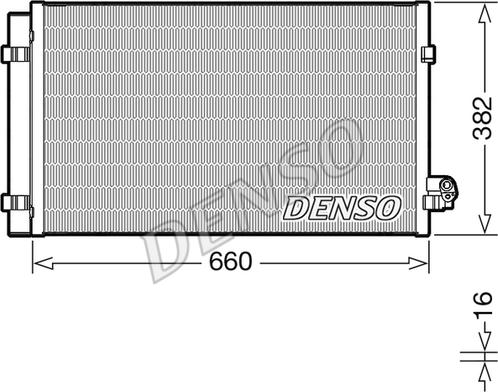 Denso DCN05107 - Конденсатор, кондиціонер autozip.com.ua