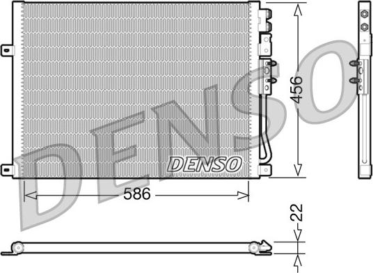 Denso DCN06009 - Конденсатор, кондиціонер autozip.com.ua