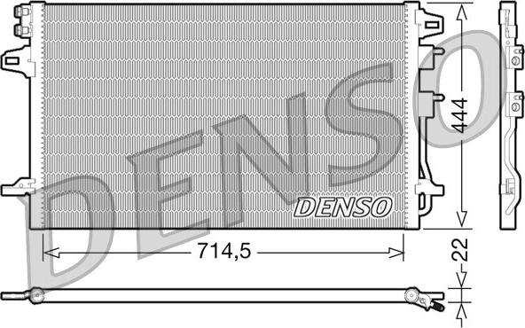 Denso DCN06005 - Конденсатор, кондиціонер autozip.com.ua