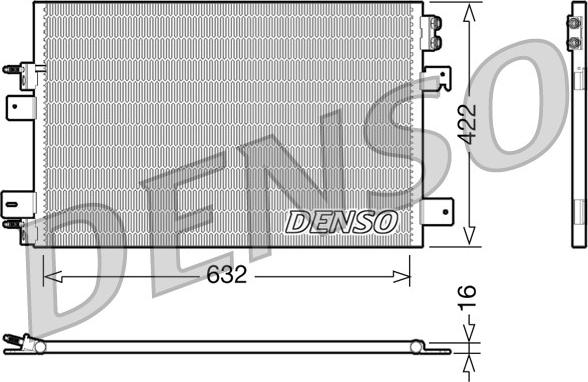 Denso DCN06007 - Конденсатор, кондиціонер autozip.com.ua