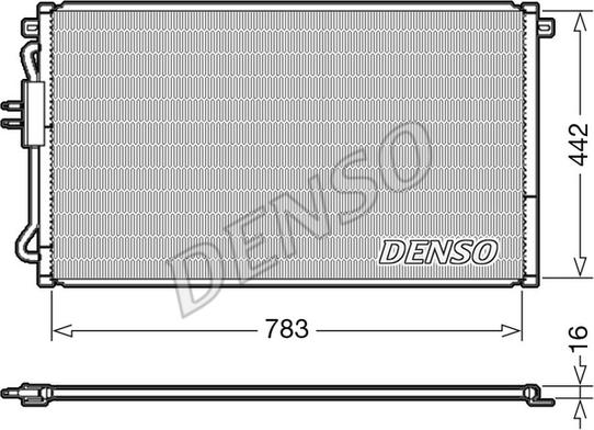 Denso DCN06015 - Конденсатор, кондиціонер autozip.com.ua