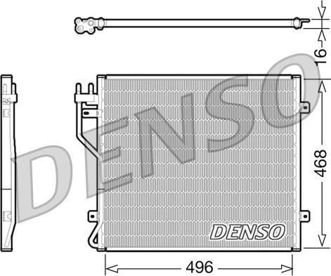 Denso DCN06010 - Конденсатор, кондиціонер autozip.com.ua