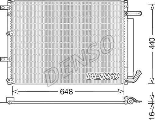 Denso DCN06018 - Конденсатор, кондиціонер autozip.com.ua