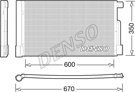 Denso DCN01004 - Конденсатор, кондиціонер autozip.com.ua