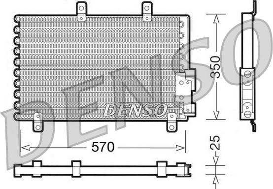 Denso DCN01001 - Конденсатор, кондиціонер autozip.com.ua
