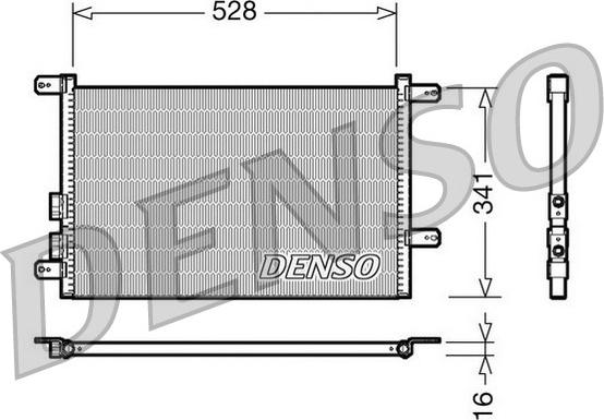Denso DCN01003 - Конденсатор, кондиціонер autozip.com.ua