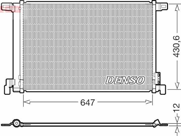 Denso DCN02050 - Конденсатор, кондиціонер autozip.com.ua