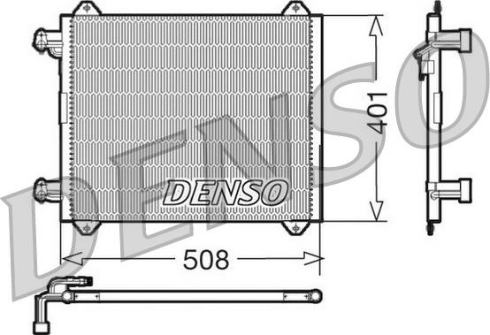 Denso DCN02009 - Конденсатор, кондиціонер autozip.com.ua