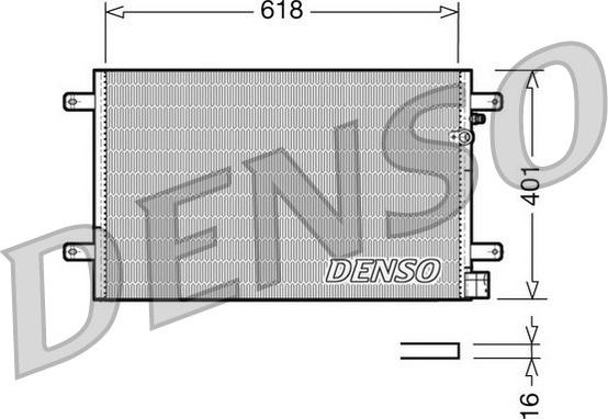 Denso DCN02006 - Акция Радіатор кондиціонера 1.6MPI 8V.1.8TSI 16V.2.0TSI 16V.2.0TDI 16V.3.0TDI 24V.2.7TDI 24V.4.2FSI 24V AUDI A4 07-15. A4 04-08. autozip.com.ua