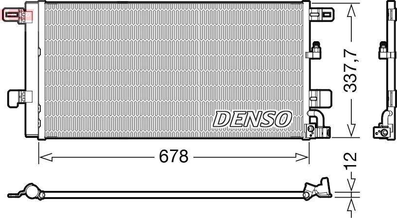 Denso DCN02001 - Конденсатор, кондиціонер autozip.com.ua
