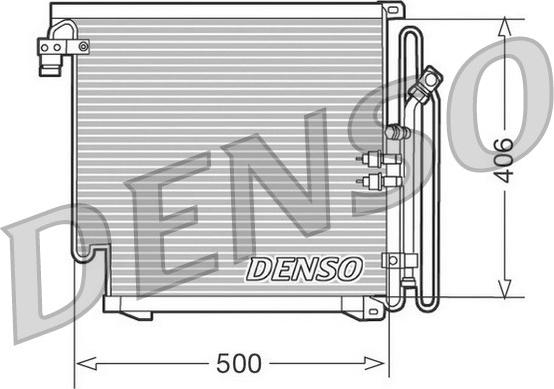 Denso DCN02010 - Конденсатор, кондиціонер autozip.com.ua