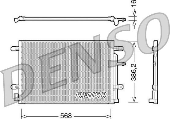 Denso DCN02018 - Конденсатор, кондиціонер autozip.com.ua