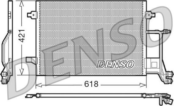 Denso DCN02013 - Конденсатор, кондиціонер autozip.com.ua
