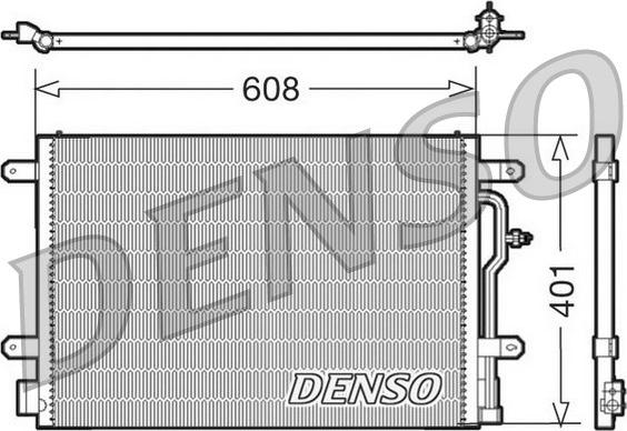 Denso DCN02012 - Конденсатор, кондиціонер autozip.com.ua