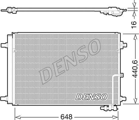 Denso DCN02022 - Конденсатор, кондиціонер autozip.com.ua