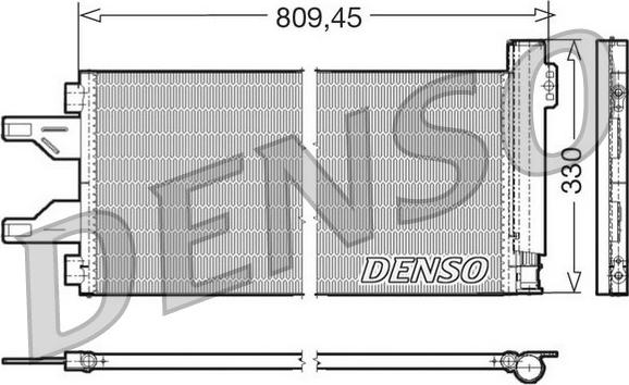 Denso DCN07050 - Конденсатор, кондиціонер autozip.com.ua