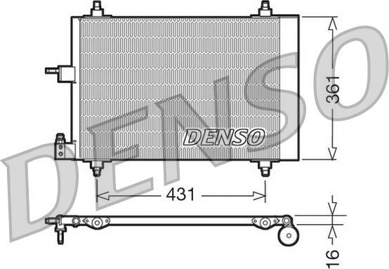 Denso DCN07009 - Конденсатор, кондиціонер autozip.com.ua