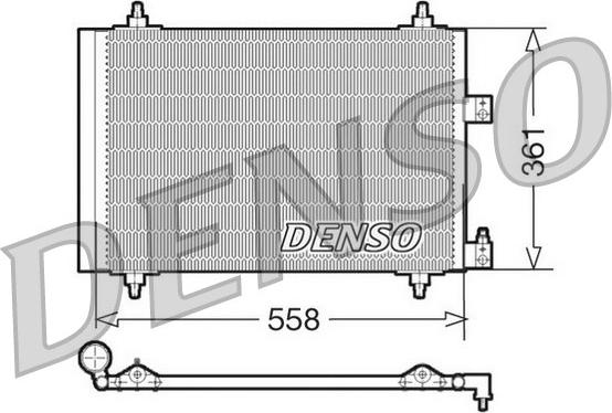 Denso DCN07005 - Конденсатор, кондиціонер autozip.com.ua