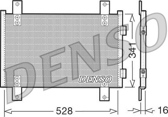Denso DCN07001 - Конденсатор, кондиціонер autozip.com.ua