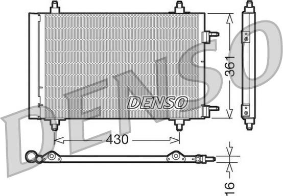 Denso DCN07019 - Конденсатор, кондиціонер autozip.com.ua