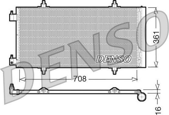 Denso DCN07011 - Конденсатор, кондиціонер autozip.com.ua