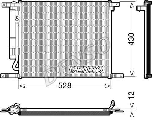 Denso DCN15009 - Конденсатор, кондиціонер autozip.com.ua