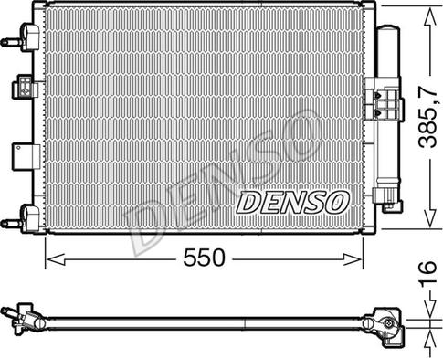 Denso DCN10046 - Конденсатор, кондиціонер autozip.com.ua