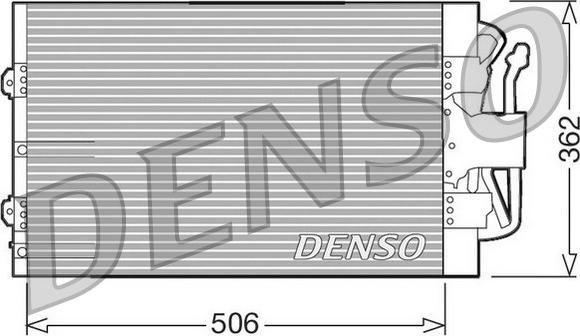 Denso DCN10004 - Конденсатор, кондиціонер autozip.com.ua